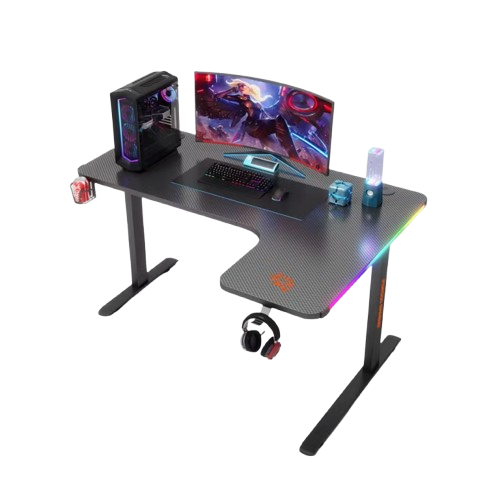 porodo-gaming-xcommand-carbon-fiber-gaming-table-in-oman-pro.png Porodo Gaming Xcommand Carbon Fiber Gaming Table in Oman – Pro RGB Battle Station Setup - Image 1