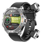 Porodo Hype Smartwatch with Built-in Wireless Earbuds – 1.52" IPS Display, Bluetooth Calling, Best Price In Muscat Oman