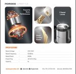 Porodo Lifestyle 5L Meat Chopper Food Processor – 600W Power, 3-Speed Settings, Sharp Blades, - Image 4