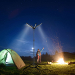 Porodo Lifestyle 7800 Lumens Camping Light with Tripod Stand & Remote Control – PD-CLFS6LSR-BK - Image 3