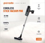 Porodo LifeStyle Cordless Stick Vacuum Pro – 12000Pa Suction, 7800mAh Battery, 2-in-1 Vacuum & Air Duster, - Image 2