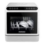 Porodo Lifestyle Counter-Top Dishwasher PD-LFST046-WH – Compact, Energy-Saving Dishwasher for Modern Kitchens,