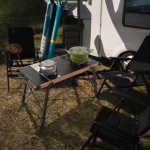 Porodo Lifestyle Dual-Burner Camping Table – 304 Stainless Steel Butane Cooking Set (Model PDLFST219BK) - Image 7