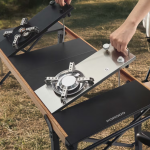 Porodo Lifestyle Dual-Burner Camping Table – 304 Stainless Steel Butane Cooking Set (Model PDLFST219BK) - Image 8