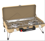 Porodo Lifestyle Dual-Burner Foldable Camping Stove – 2 × 3500 W Portable Outdoor Gas Cooker (Price In Oman)