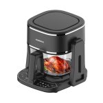 Porodo Lifestyle Dual Design Air Fryer & Grill LFST022 – 4.5L Glass Container, 8 Preset Functions, Touch Screen,