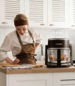 Porodo Lifestyle Dual Design Air Fryer & Grill LFST022 – 4.5L Glass Container, 8 Preset Functions, Touch Screen, - Image 6