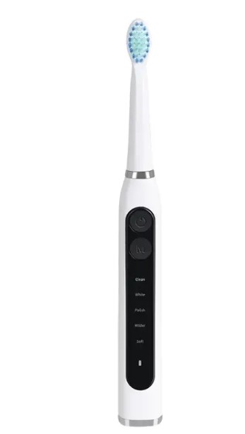porodo-lifestyle-electric-toothbrush-pd-lfst094-5-cleaning-m.jpg Porodo Lifestyle Electric Toothbrush PD-LFST094 – 5 Cleaning Modes, 500mAh Battery, Type-C Charging, 2 Replacement Heads, IPX7 Waterproof, - Image 1