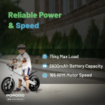 Porodo Lifestyle JoyCruiser Kids Electric Bike – Rechargeable Ride-On, LED Lights & Parental Remote | - Image 4