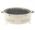 Porodo Lifestyle Mini Portable Charcoal Grill (Round, Vented, Iron) – Compact Camping BBQ –