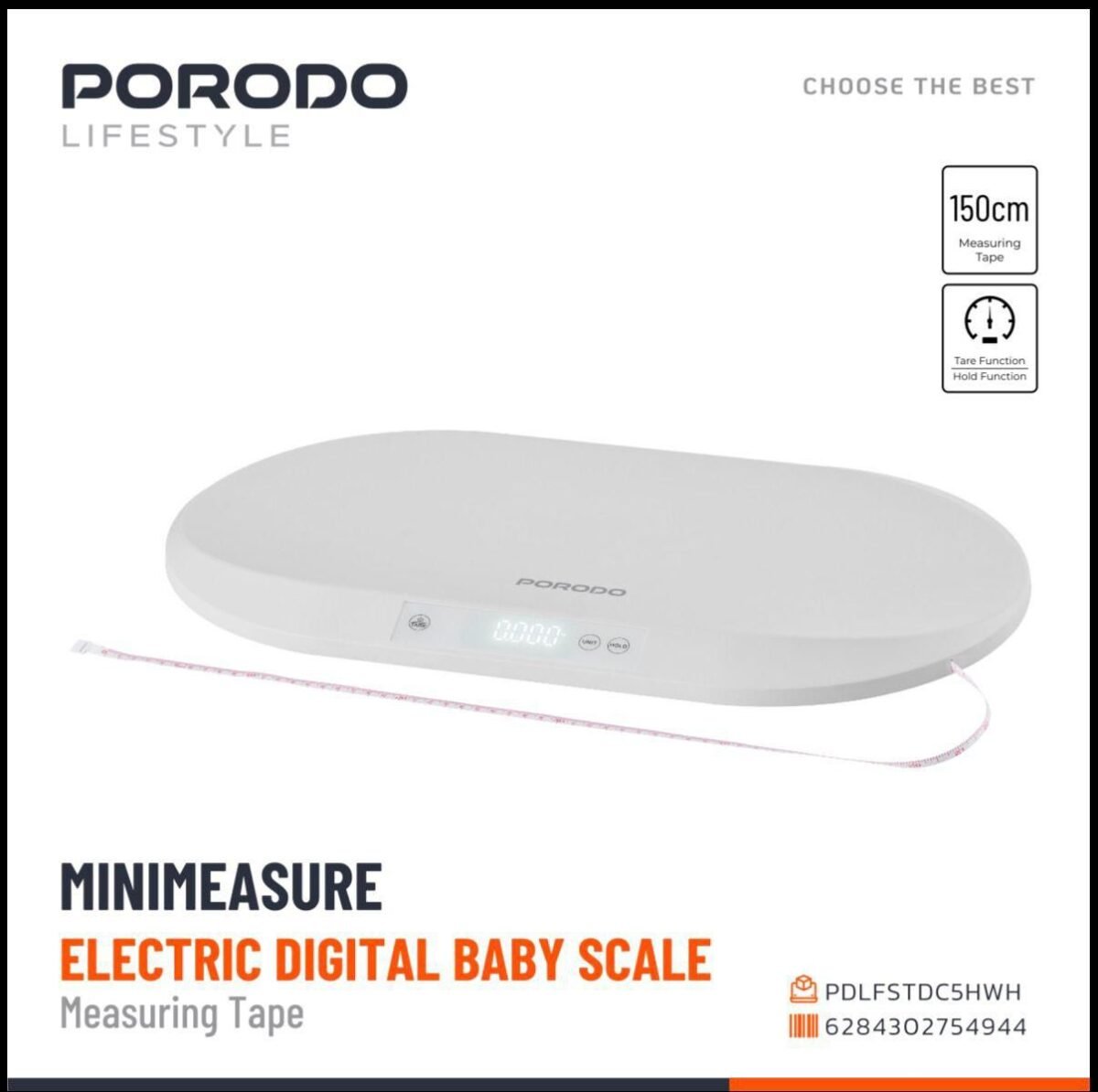 Porodo Lifestyle Minimeasure Electric Digital Body Scale In Oman - Image 4