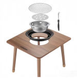 Porodo Lifestyle Multi-Purpose Outdoor Square Grill Table | Portable Camping & BBQ Cooking Table | - Image 2