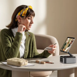 Porodo Lifestyle Multifunctional Tablet Speaker Stand PD‑LFST175 – 5 W Speaker, 1200 mAh, 360° Stand & Power Bank – - Image 2