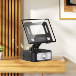 Porodo Lifestyle Multifunctional Tablet Speaker Stand PD‑LFST175 – 5 W Speaker, 1200 mAh, 360° Stand & Power Bank – - Image 3