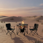 Porodo Lifestyle Outdoor Companion Foldable Camping Table – PDRS2355BK, Portable 56×56 cm Picnic Table with Cooler & Cup Holders | - Image 5