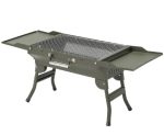 Porodo Lifestyle Portable Folding Seated BBQ Grill — Compact Charcoal & Folding Legs for Camping, Beach & Backyard —