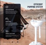 Porodo Lifestyle Portable Handwash Station – 17L Water Tank, 3L Soap Dispenser, PD-LFST049, - Image 3