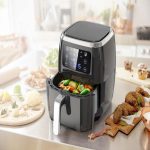 Porodo Lifestyle Smart Air Fryer 6L (PD-LSARFR2-BK) with App Control, 1800W, Touch Panel, Up to 200°C - Image 2