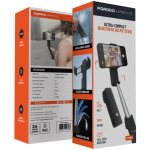 Porodo Lifestyle Ultra-Compact Bluetooth Selfie Stick PDLFST195 – Foldable Travel Monopod (12 cm to 72 cm) - Image 3