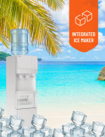 Porodo Lifestyle Water Dispenser & Ice Maker – Hot-Cold Floor Dispenser with 1.1 kg Ice Storage, 220–240 V (Silver) - Image 5