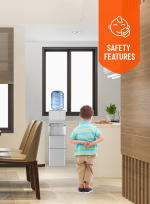 Porodo Lifestyle Water Dispenser & Ice Maker – Hot-Cold Floor Dispenser with 1.1 kg Ice Storage, 220–240 V (Silver) - Image 7