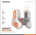 Porodo Lifestyle ZenComfort Neck Pillow PD‑LFST121 – Heat Massage with Music & 3D ANC – - Image 2
