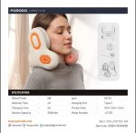 Porodo Lifestyle ZenComfort Neck Pillow PD‑LFST121 – Heat Massage with Music & 3D ANC – - Image 4