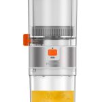 Porodo LSSJ55 Portable Citrus Juicer – 45W Rechargeable Slow Juicer with 2600mAh Battery, 160mL Juicing Cup & 500mL Drinking Cup,