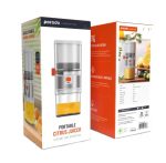 Porodo LSSJ55 Portable Citrus Juicer – 45W Rechargeable Slow Juicer with 2600mAh Battery, 160mL Juicing Cup & 500mL Drinking Cup, - Image 4