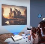 Porodo Mini HD Compact Projector PD-LSMPRJ - 1080p Max, Wireless Mirroring, 100″ Projection - Image 5