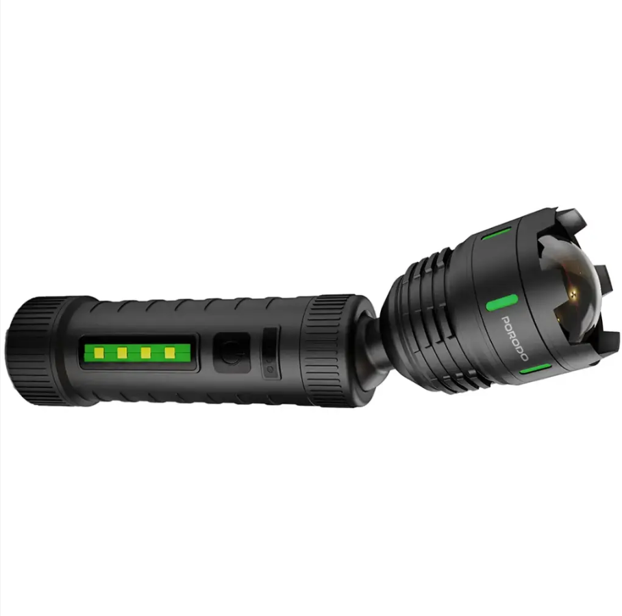 porodo-orbit-multi-color-laser-torch-power-bank-pdlstl2220-3.png Porodo ORBIT Multi-Color Laser Torch & Power Bank – PDLSTL2220, 3-in-1 LED / Laser / USB Power Bank - Image 1