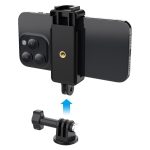 Porodo PD-2N1MCSB-BK 2-in-1 Phone & Camera Mount – 360° Swivel, Double-Layer Suction Base, Reusable Design - Image 3