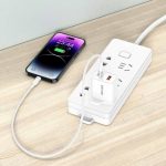 Porodo PD-FWCH019 30W Triple-Port Wall Charger with Lightning Output & 1.2 m Braided Cable – - Image 4