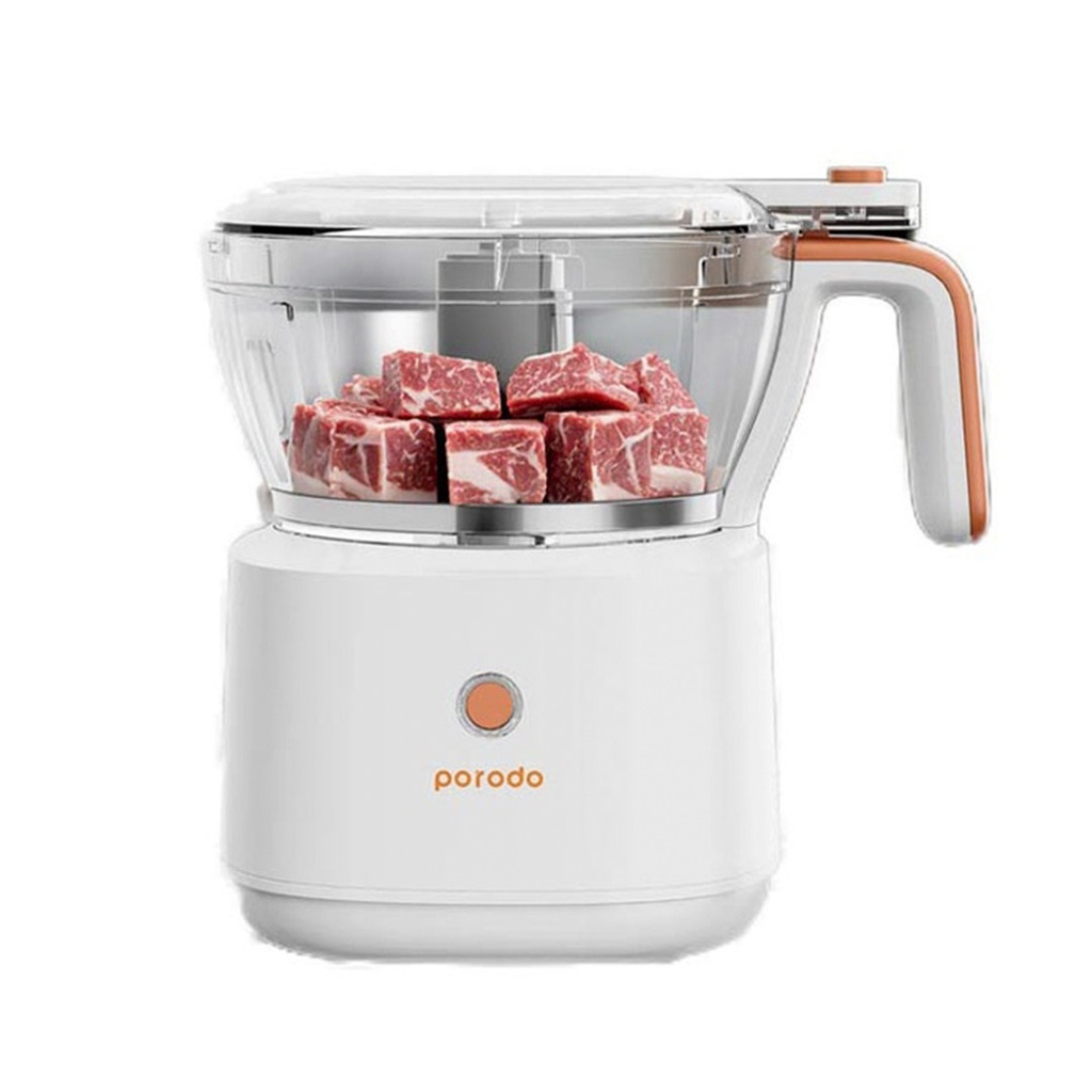 porodo-pd-ls41fpr-portable-electric-meat-chopper-88w-1500mah.jpg Porodo PD-LS41FPR Portable Electric Meat Chopper - 88W, 1500mAh, 1L Capacity - Image 1
