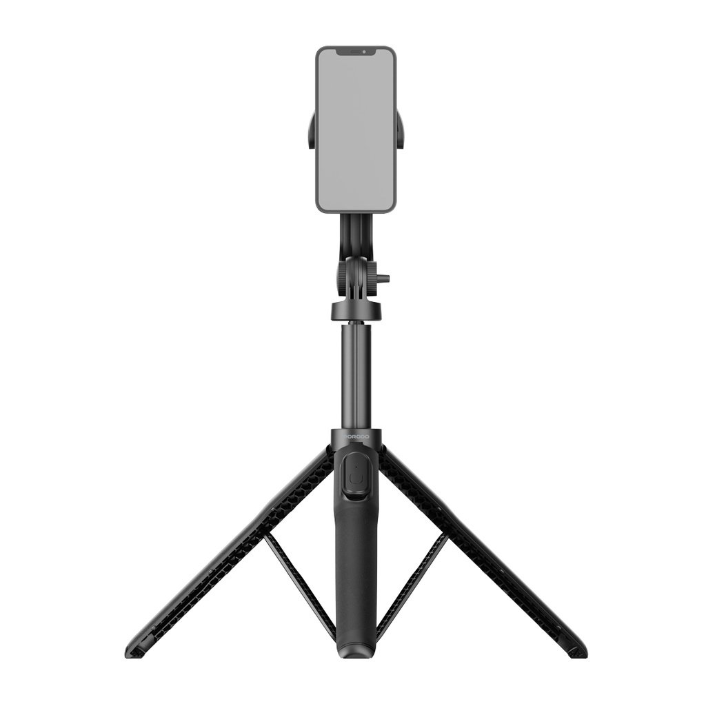 porodo-pd-mgs150-magnetic-magsafe-selfie-tripod-150cm-extend.jpg Porodo PD-MGS150 Magnetic MagSafe Selfie Tripod – 150cm Extendable, Wireless Remote, Foldable Design, - Image 1