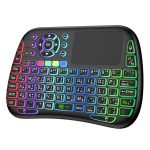 Porodo PD-MWKTC Mini Universal Wireless Keyboard + Touchpad (RGB Backlight, 2.4GHz & Bluetooth)