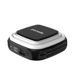 Porodo PD-PBFCH030-BK Outdoor Night Light & 10000mAh Power Bank – Integrated Lightning & Type-C Cables, Digital Display, Built-in Phone Holder – Ideal for Travel and Camping, - Image 2