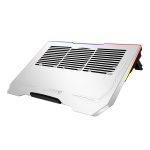 Porodo PDX117 Aluminum Laptop Cooling Pad with RGB Lighting – 5 Fans, 1500 RPM, 3 Adjustable Angles