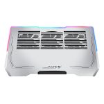 Porodo PDX117 Aluminum Laptop Cooling Pad with RGB Lighting – 5 Fans, 1500 RPM, 3 Adjustable Angles - Image 3