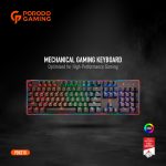 Porodo PDX210 Mechanical Gaming Keyboard – 104 Keys, RGB Backlit, Anti-Ghosting, English/Arabic Layout - Image 3