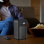 Porodo Portable DLP Projector PD-LSDLPP-BK - 960×540 QHD, Android 9, 8000 mAh Battery & Wireless Mirroring - Image 4