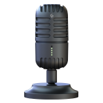 Porodo Professional Condenser Microphone PDX518-BK – Studio Quality USB-C Microphone with Touch Mute and Variable Gain