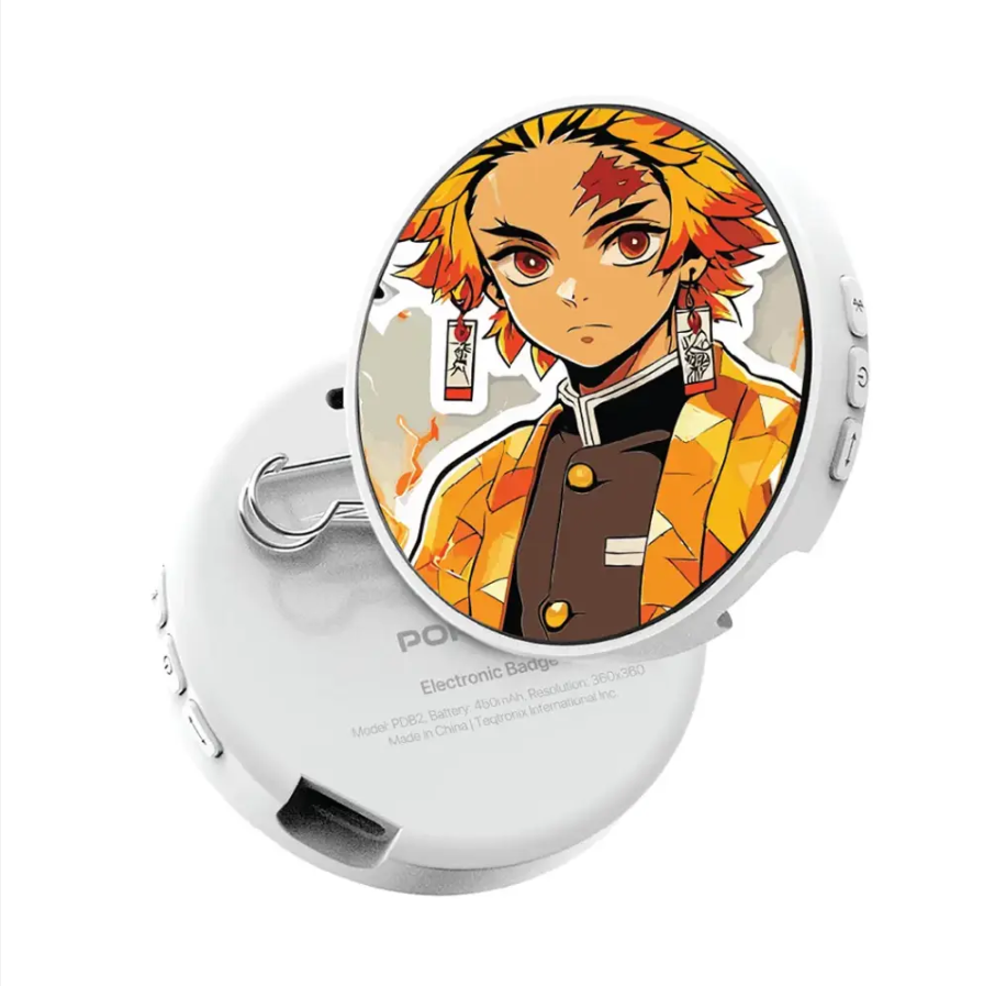 porodo-robo-tag-1-85-badge-magic-pro-round-hd-screen-robo-ta.png Porodo Robo Tag 1.85” Badge Magic Pro Round HD Screen – Robo Tag in Oman - Image 1