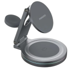 Porodo Rotating Base 3-in-1 Wireless Charger PD-FWCH039 – 15W Fast Charging, Foldable Design, Type-C Input Price In Muscat Oman