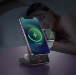 Porodo Shell Wireless Charging Stand FWCH062 (PD-FWCH062-BK) — 15W Multi-Device Wireless Charging with Detachable Watch Charger | - Image 2