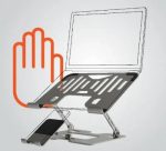 Porodo Smart Folding Multi Device Stand HSM09 – Adjustable Ergonomic Stand for Phones & Tablets, - Image 3