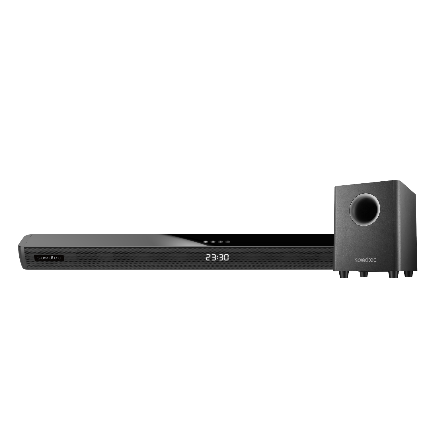 porodo-soundtec-21ch-bluetooth-soundbar-with-wireless-subwoo.png Porodo Soundtec 2.1CH Bluetooth Soundbar with Wireless Subwoofer – 150W Home Theater System - Image 1