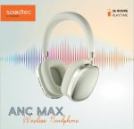 Porodo Soundtec ANC Max Wireless Headphones PD-STWLEP023-BK – 51H Battery, Bluetooth 5.3, Gaming Mode, Voice Assistant, - Image 2