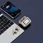 Porodo Soundtec Guide ANC Touch Display TWS Earbuds PD-STGUIDE-BK – Bluetooth 5.3, 1.47" Touchscreen, 6H Playtime, IPX4 Waterproof, - Image 3