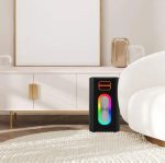 Porodo Soundtec Quantum 2.2 Channel Portable Speaker PD-STKRS80 – 80W Bluetooth Speaker with RGB Lighting and 12000mAh Battery, - Image 2